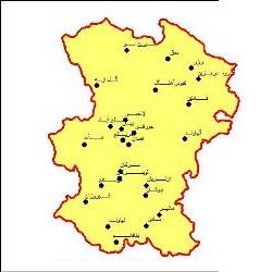 دانلود نقشه شهرهای استان همدان