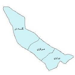 دانلود نقشه بخش های شهرستان مهر