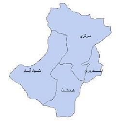 دانلود نقشه بخش های شهرستان تاکستان