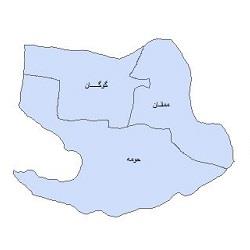 دانلود نقشه بخش های شهرستان آذرشهر