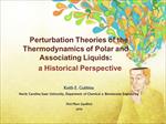 perturbation-theories-of-the-thermodynamics-of-polar-and-associating-liquids--a-historical-perspect