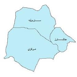 دانلود نقشه بخش های شهرستان جیرفت
