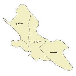 دانلود نقشه بخش های شهرستان سپیدان