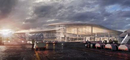 پاورپوینت تحلیل فرودگاه پایدار روسیه توسط استودیو معماری فوکساس